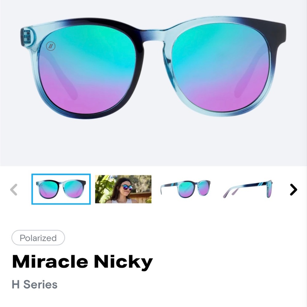 Blenders “Miracle Nicky” polarized sunglasses
